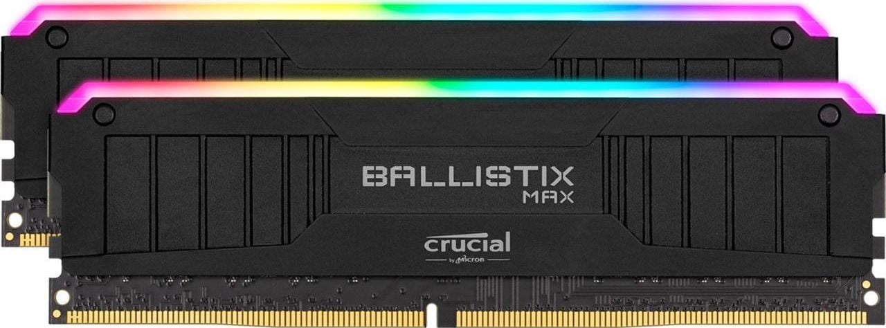 Memorie RAM Crucial Ballistix MAX RGB, BLM2K8G40C18U4BL, DDR4, 16 GB, 4000MHz, CL18