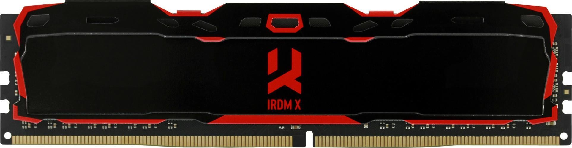 Memorie RAM Goodram IRDM X Black, IR-X3000D464L16S/16GDC, 16GB, DDR4, 3000MHz, CL16, Dual Channel Kit