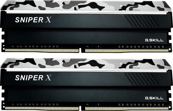 Memorie ram G.Skill Sniper X (F4-2400C17D-16GSXW) , DDR4 , 16 GB , 2400 MHz , CL17 , 1.2V , Urban Camo