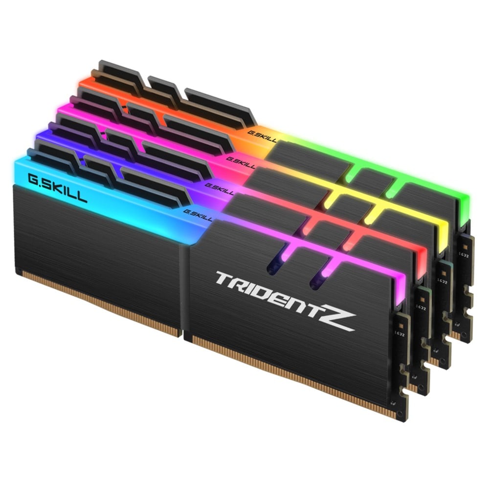 Memorie ram G.skill Trident RGB (F4-3200C14Q-64GTZR) , DDR4 , 64 GB, 3200MHz, CL14