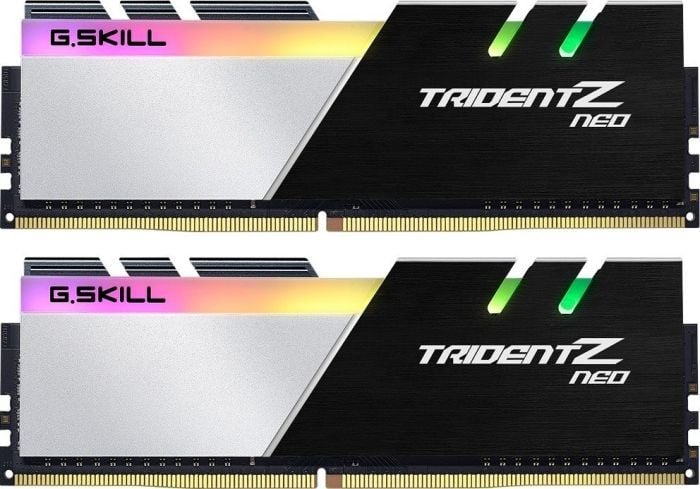 Memorie RAM G.SKILL Trident Z Neo RGB, F4-3200C16D-16GTZN, 16GB, 2x8GB, DDR4, PC4-25600, 3200MHz, CL16
