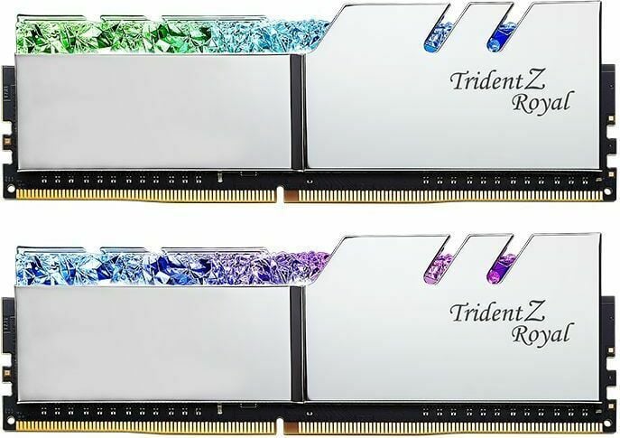 Memorie RAM G.Skill Trident Z Royal, F4-3600C14D-32GTRS, DDR4, 32 GB, 3600MHz, CL14