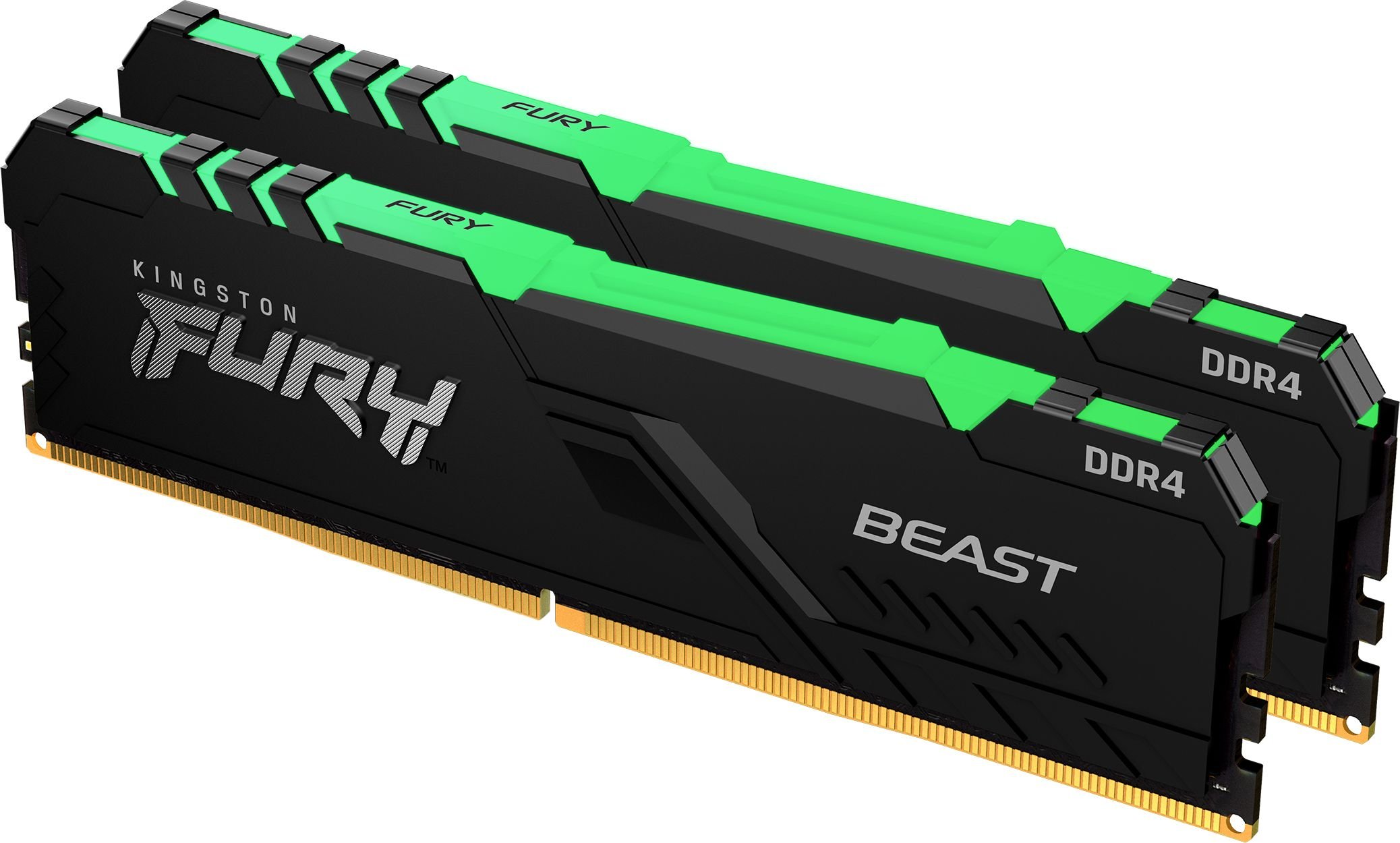 Memorie RAM Kingston FURY Beast RGB, KF436C17BBAK2/16, 16GB DDR4, 3600MHz CL17, Dual Channel Kit