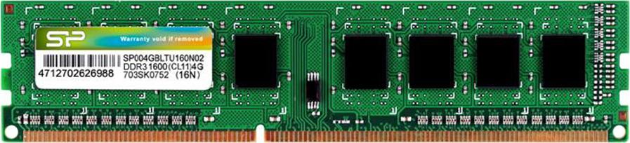 Memorie RAM Silicon Power, SP004GBLTU160N02, 4GB, DDR3, 1600 MHz, CL11