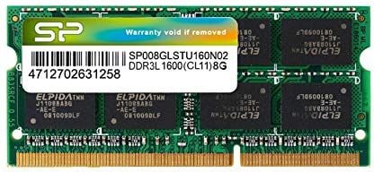 Memorie ram Silicon Power (SP008GLSTU160N02) , 8 GB, 1600 MHz, CL11, 1.35V, Verde