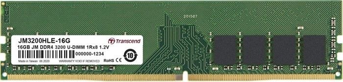 Memorie RAM Transcend JetRam, JM3200HLE-16G, DDR4, 16 GB, 3200MHz, CL22