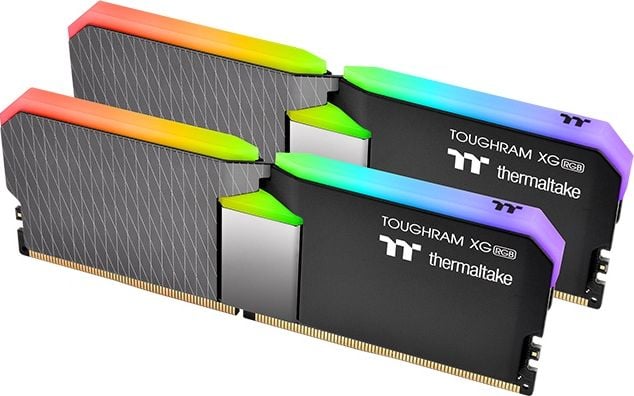 Memorie Thermaltake Toughram XG RGB Black 64GB, 2x32GB DDR4 PC4-32000 4000MHz CL19 R016R432GX2-4000C19A