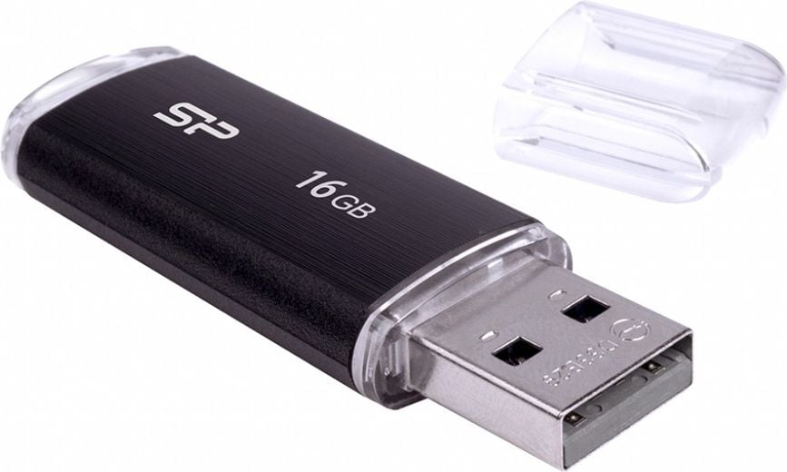 Memorii USB - Memorie USB Silicon Power Ultima U02 16GB USB 2.0 Black