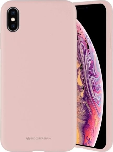 Husa Spate Mercury Silicone iPhone 13 Pro Max, Interior Alcantara , Pink