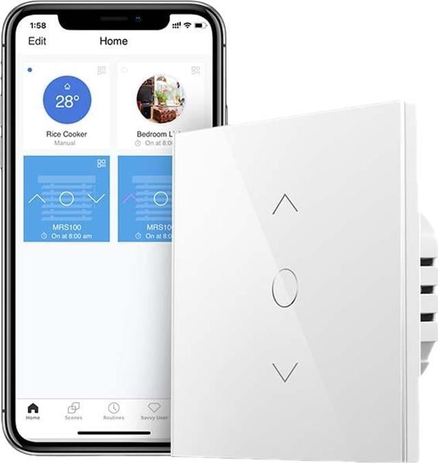 Jaluzele cu rulou Wi-Fi Meross Meross MRS100HK(EU) Comutator de timp inteligent (HomeKit)