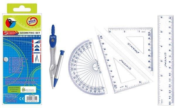 Metal Compass + set de caz geometric al STK-1019 (262681)