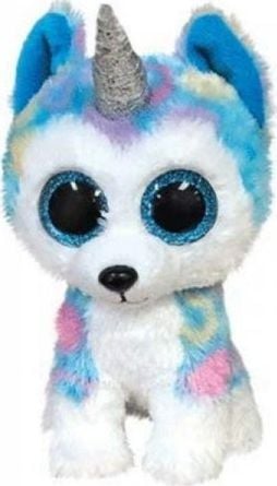 Mascota Meteor TY Beanie Boos Husky Unicorn 15 cm