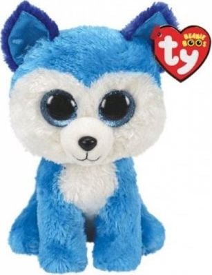 Meteor Mascota TY Beanie Boos Prince Husky albastru de 15 cm
