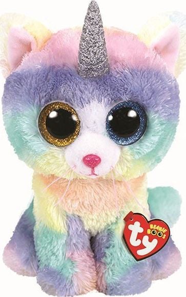 Meteor Maskotka TY Beanie Boos Kot z rogiem Heather 24 cm