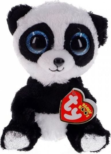 Mascota Meteor TY Beanie Boos Panda Bamboo 15 cm