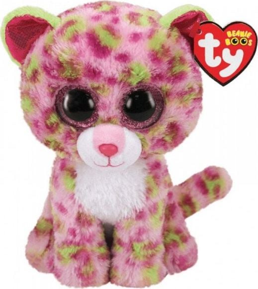 Mascota Meteor TY Beanie Boos Pink Leopard Lainey
