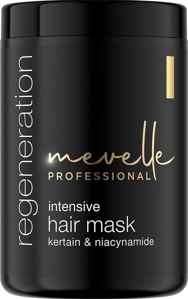 MEVELLE PROFESSIONAL_Masca intensivă de regenerare pentru păr pentru păr deteriorat, fragil și tern Keratină & Niacinamidă 900 ml