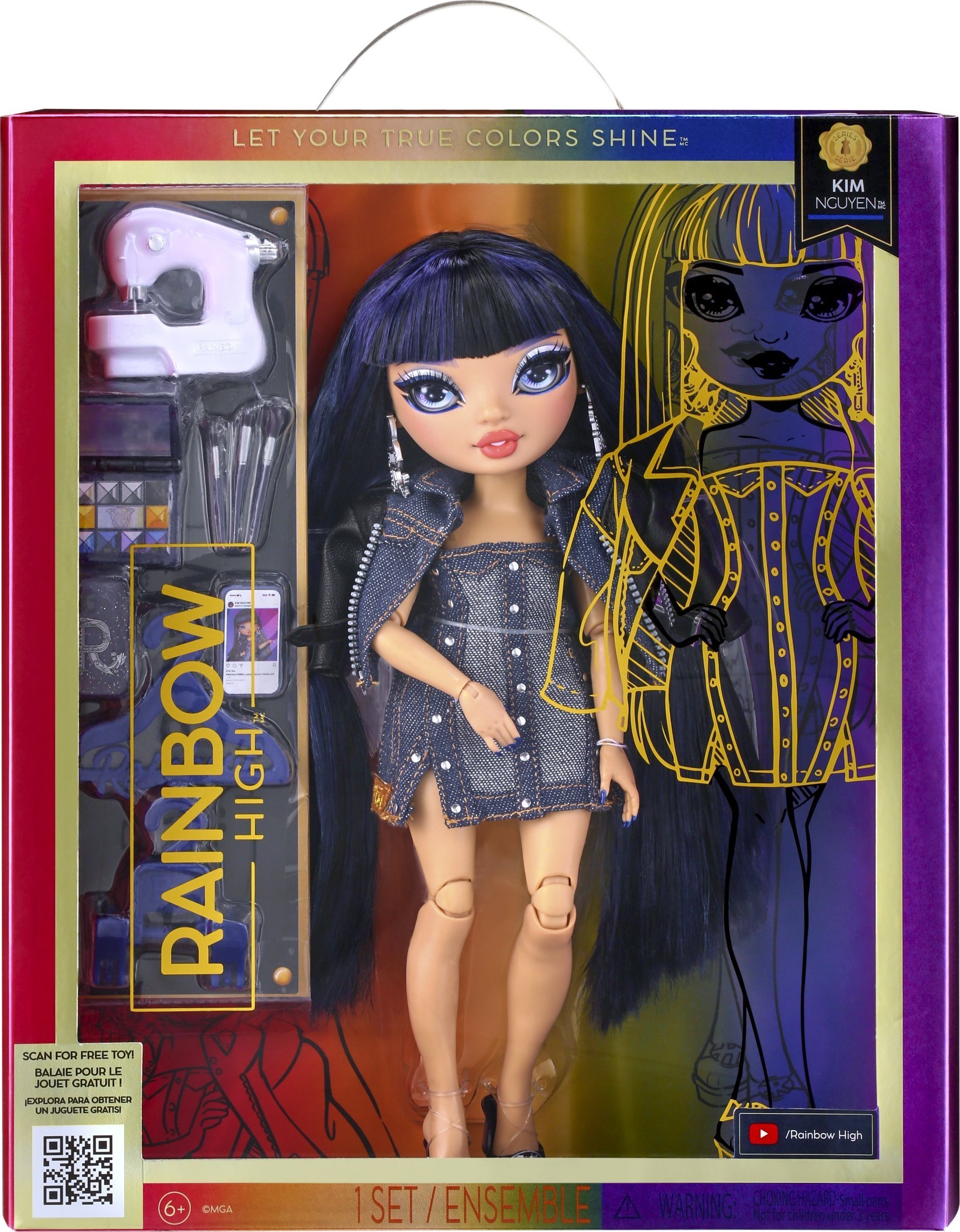 MGA MGA Doll Rainbow High Fashion - Kim Nguyen (albastru) 583158