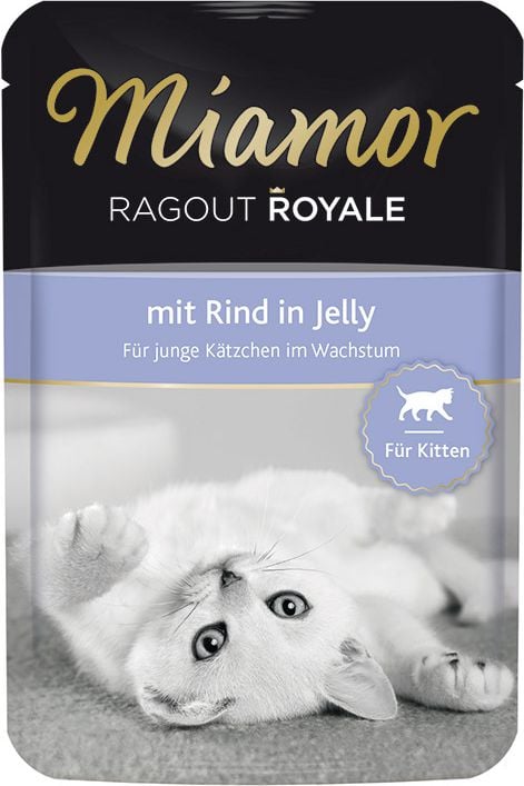 Miamor plic ragout Royale Kitten Carne de vită în jeleu - 100g