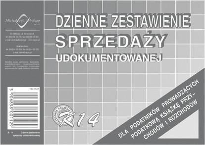 Michalczyk & Prokop Declarația zilnică a vânzărilor documentate K-14