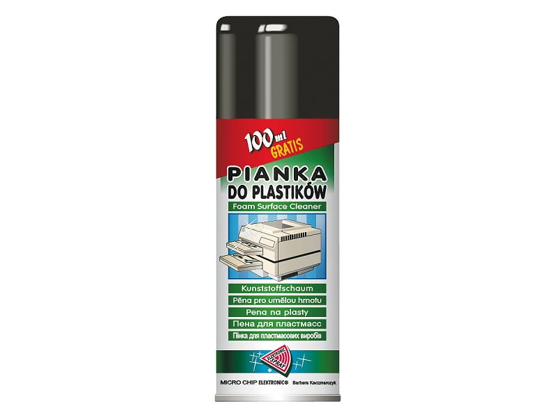 Spray spuma anstistatica pentru curatare suprafete de plastic si metal, 400 ml