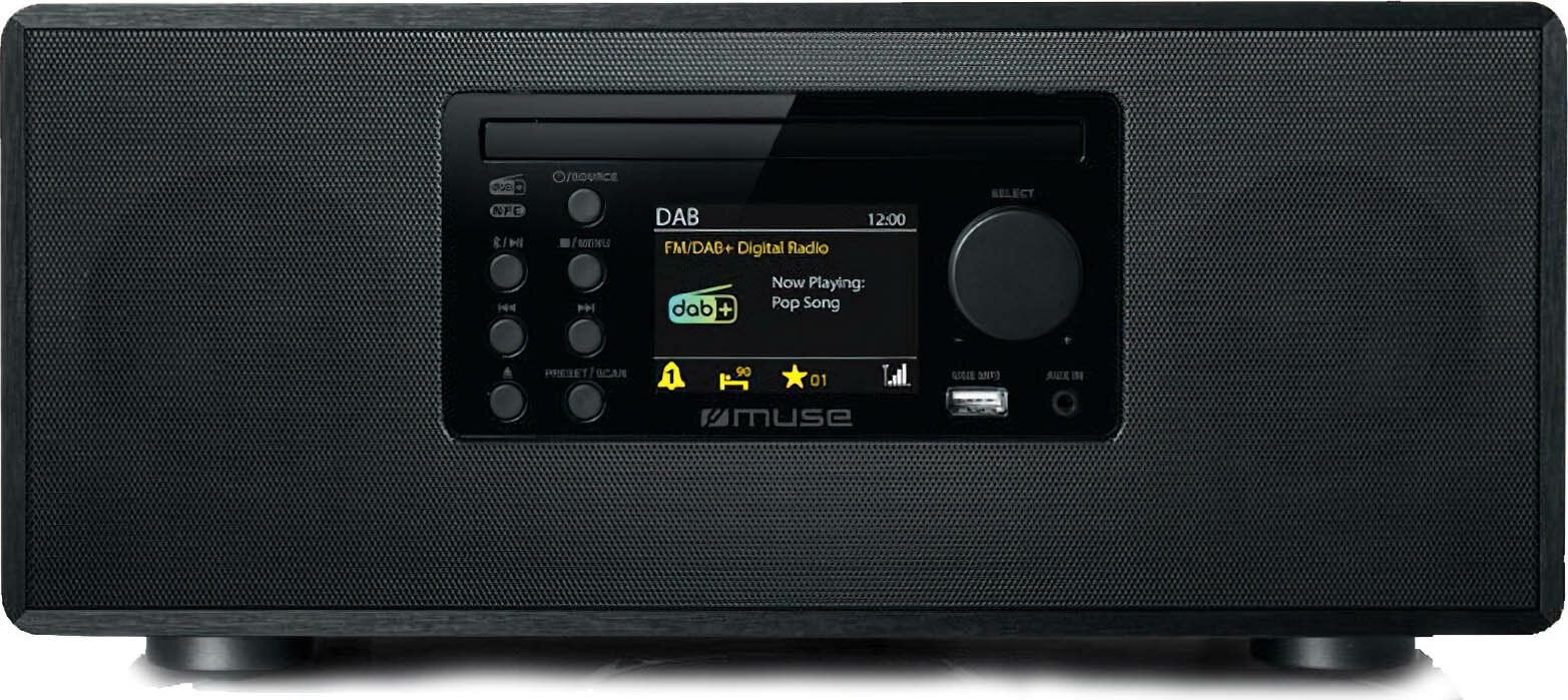 Sisteme audio - Micro sistem MUSE M-695 DBT, DAB+, 60W, bluetooth, FM radio, CD, port USB, negru