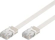 Cablu microconnect CAT6 UTP 2M cablu plat, alb (V-UTP602W-flat)
