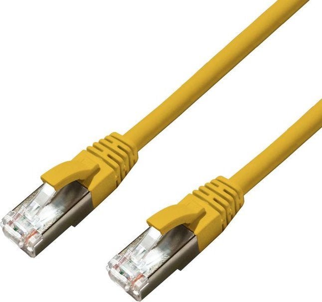MicroConnect CAT6A S/FTP 0.25m Yellow LSZH