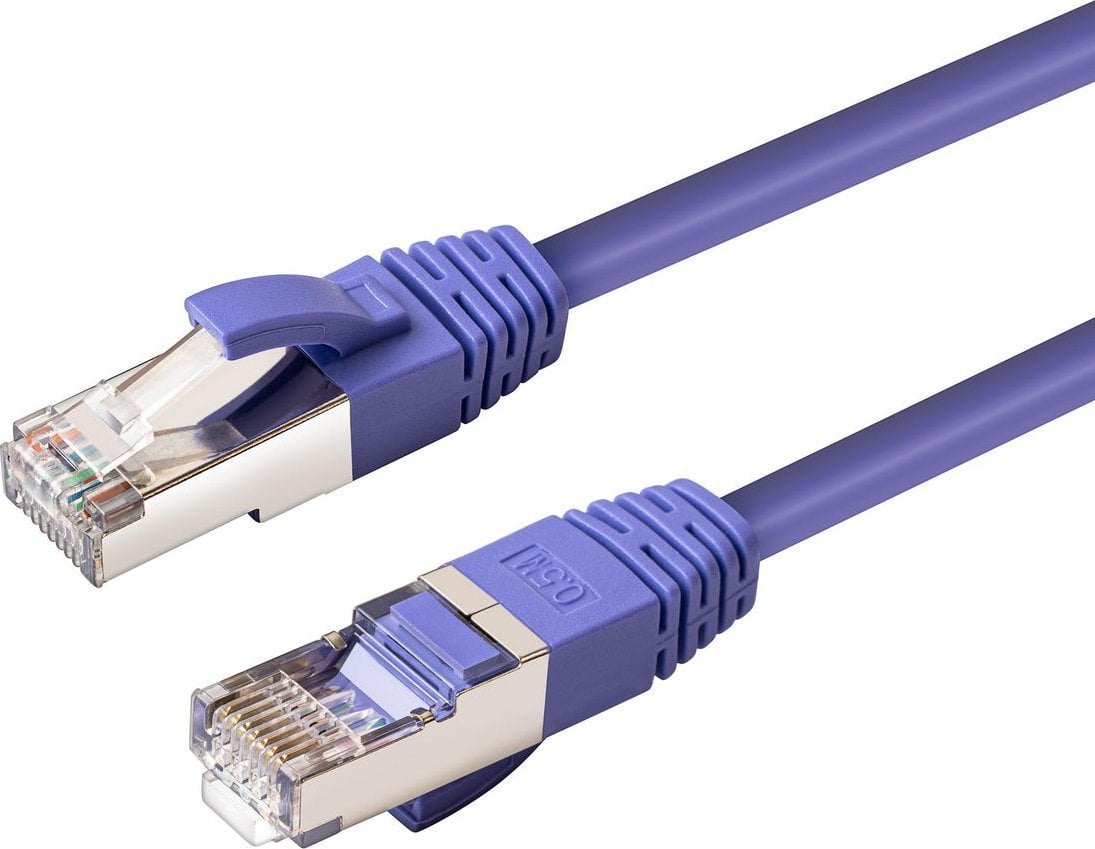 MicroConnect CAT6A S/FTP 0,5m violet LSZH