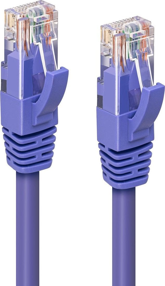 MicroConnect CAT6A UTP 15m violet LSZH