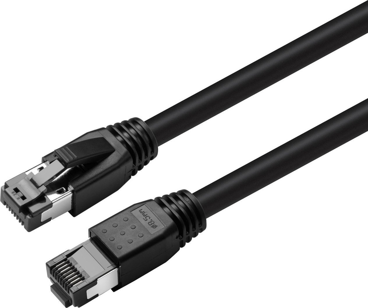 MicroConnect CAT8.1 S/FTP 0,25 m negru LSZH