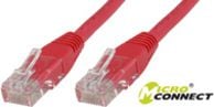 Cablu MicroConnect CAT 6 U/UTP 1m PVC Roșu (B-UTP601R)