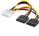 adaptor Molex - 2x SATA, 0,2m (PI01092)