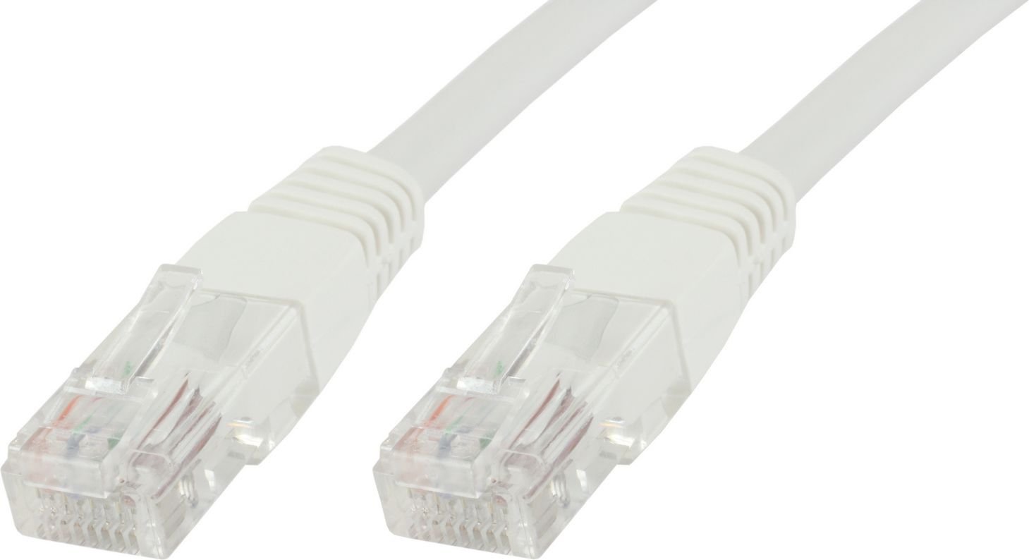 MicroConnect Patchcord U/UTP CAT6 0,25 m PVC alb (B-UTP60025W)