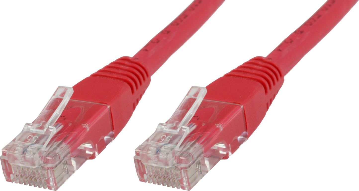 MicroConnect Patchcord U/UTP CAT6 0,25 m PVC roșu (B-UTP60025R)