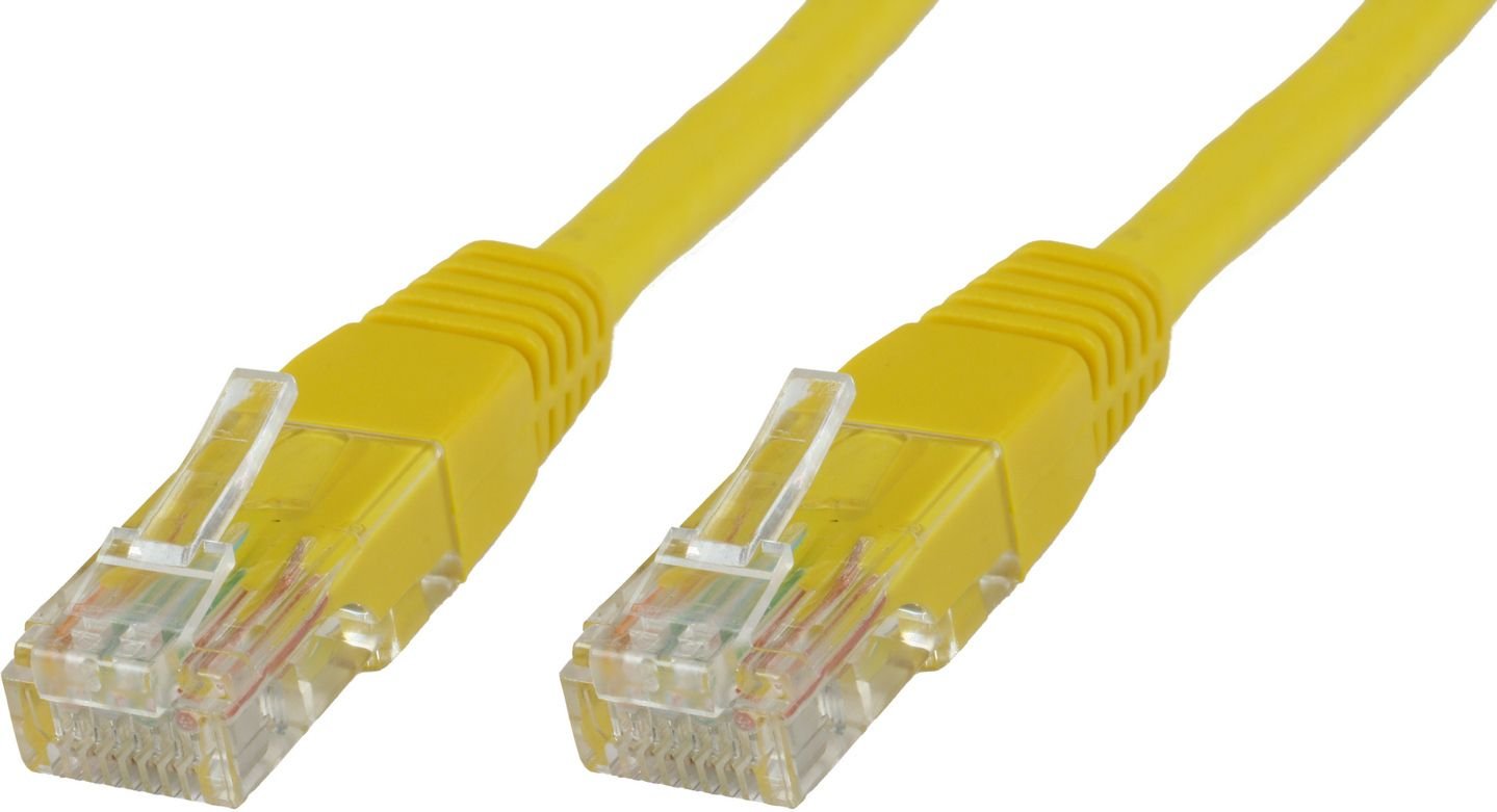 MicroConnect Patchcord U/UTP CAT6 0,25 m PVC galben (B-UTP60025Y)