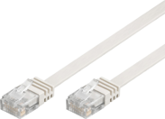 MicroConnect RJ-45/RJ-45 cat.6 0,5 m alb (V-UTP6005W-FLAT)