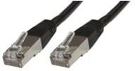 MicroConnect RJ-45/RJ-45 cat.6 10m Negru (SSTP610S)