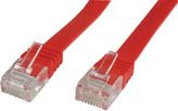 MicroConnect RJ-45/RJ-45 cat.6 1m roșu (V-UTP601R-FLAT)