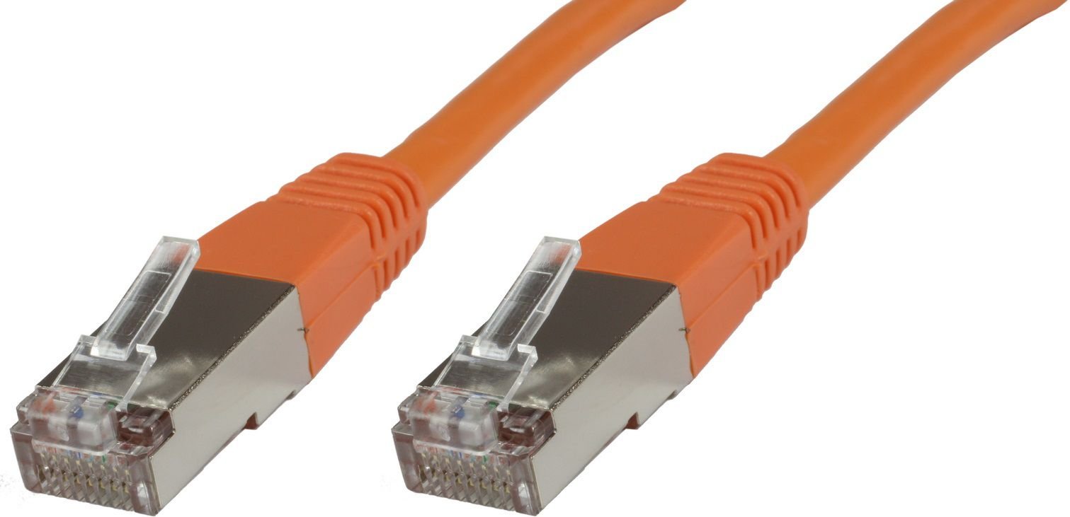 Cablu microconnect RJ-45/RJ-45 kat.6 F/UTP portocaliu 1m (B-FTP601O)