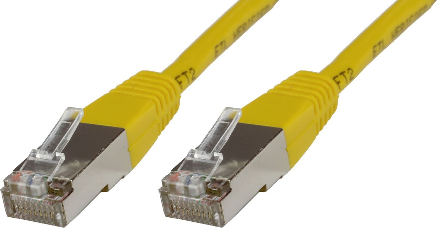 MicroConnect RJ-45/RJ-45 cat.6 F/UTP Galben 0,25 m (STP60025Y)