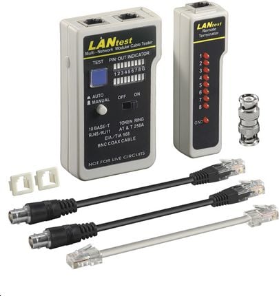 Set, cablu tester RJ45, RJ11 (CAB-test4)