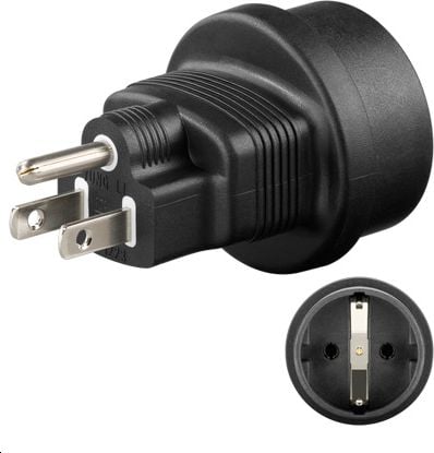 Accesoriu audio-video microconnect Adaptor universal US / Schuko (PETRAVEL3)