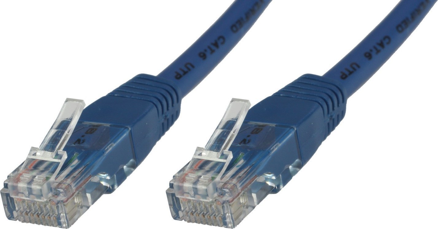 MicroConnect U/UTP CAT6 0.25M PVC albastru