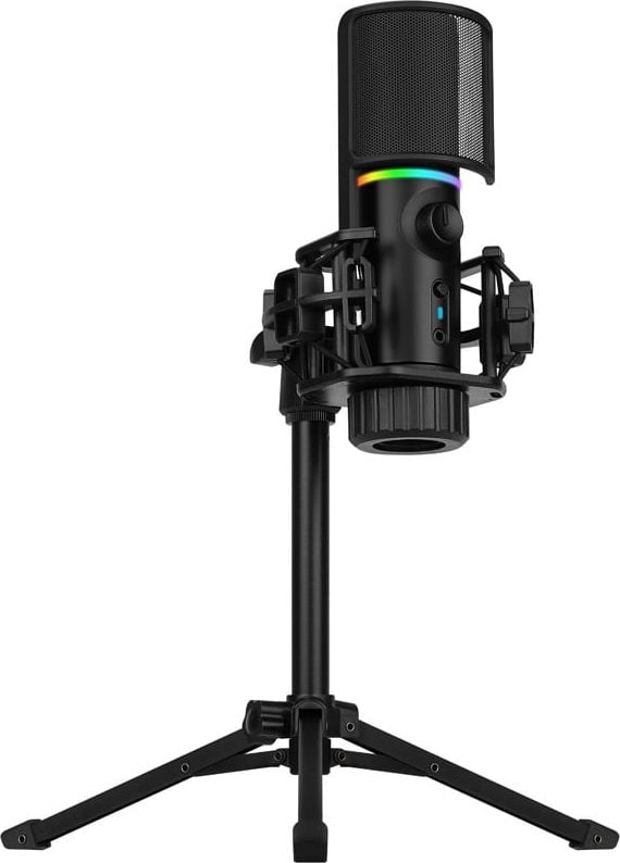 Microfon cu trepied Streamplify 48-TP, RGB, Cardioid, USB 2.0
