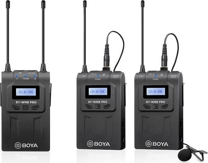 Microfon lavaliera dual wireless Boya BY-WM8 Pro-K2