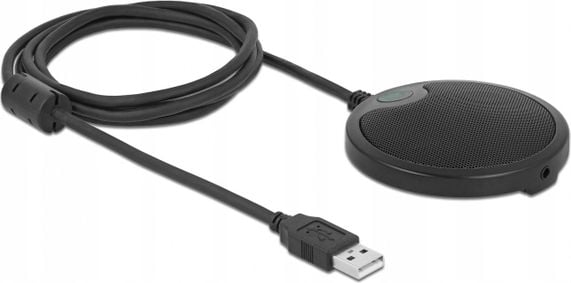 Microfon pentru birou Delock 20672, Omnidirectional, USB, Negru