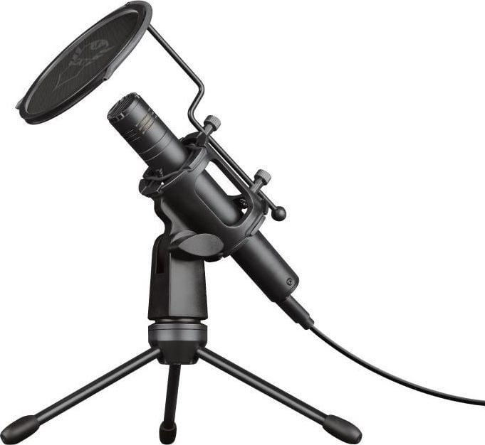 Microfoane - Microfon Trust GXT 241 Velica, tripod, shockmount & popfilter, USB