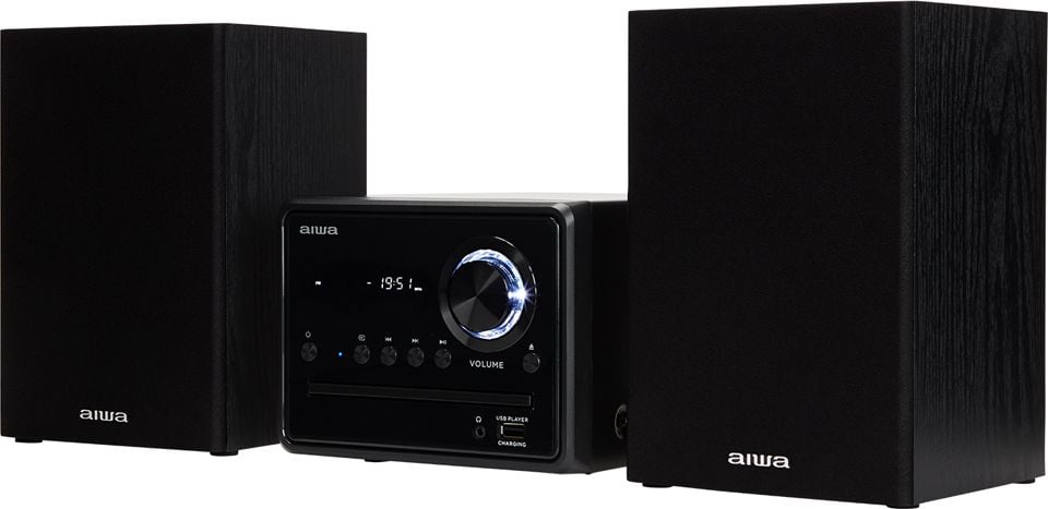 Sisteme audio - Microsistem audio aiwa Hi-Fi Stereo 20W, Bluetooth, CD player, MP3, Radio FM, cititor USB, telecomanda
