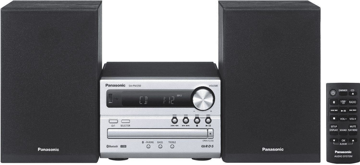 Sisteme audio - Microsistem audio Panasonic SC-PM250ECS, 20W, USB, Bluetooth, Argintiu